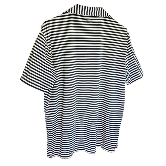 Peter Millar -Summer Comfort Lightweight Blue Striped Golf Polo - Men's Size Med - Picture 5 of 7